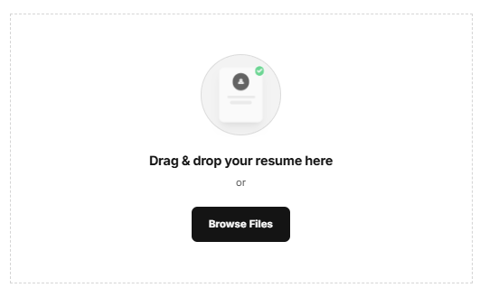 Step 1: Resume upload flow